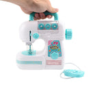 Mini Electric Sewing Machine Set Household Play House Toys for Girl Home Playing