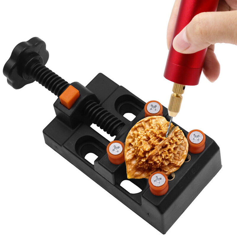Walnut Watch Carve Bench Clamp Parallel Sculpture Craft Fix Plier (Black) Newly