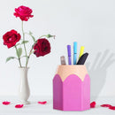 5pcs Pen Vase Makeup Brush Holder Stationery Desk Container Office Supply