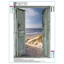 Seaside Doors 5D DIY Round Diamond Painting Embroidery Cross Stitch Mosaic