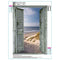 Seaside Doors 5D DIY Round Diamond Painting Embroidery Cross Stitch Mosaic
