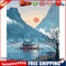 Boating Upon the Lake Oil Painting By Numbers Kit Acrylic Canvas Paints Set