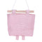 One Layer Pocket Canvas Storage Bag Back Door Wall Hanging Bag (Pink)