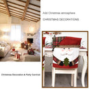 Springlinges 3 Piece Christmas Chair Covers, Santa Claus Cap, Chair Back