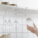 Iron Home Bar Wine Glass Holder Stemware Organizer Kitchen Cabinet Cup Storage