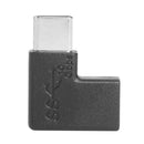 2pcs USB Type C Male to USB C Female Adapter Left Right Angled 90 Degree