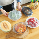 Food Storage Covers Elastic Keep Fresh Food Plastic Wrap Dish Plate Clings