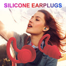 Silicone Ear Plugs Sound Insulation Anti Noise Sleeping Earplugs (Red) Newly