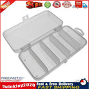 Plastic 5 Compartments Fishing Tackle Box Fish Lure Hook Bait Storage Case Newly