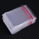 XinYunDa 100-Piece Clear Plastic Bag with Self Adhesive Gasket for