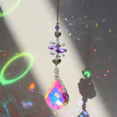 Crystal Bauhinia Gourd Pendant Drop Home Garden Car Decor (B)