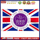 Platinum Jubilee Flag Polyester Queen Elizabeth Banner - British Decor (1)