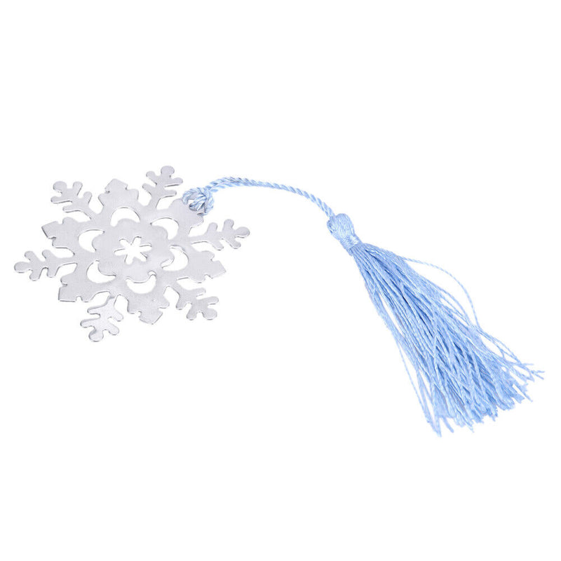 Snowflake Shape Tassel Bookmark Wedding Favor Bridal Shower Bridesmaid Gift