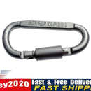 D-Shaped Aluminum Screw Lock Hook Clip Keyring Outdoor Camping Sport Newly