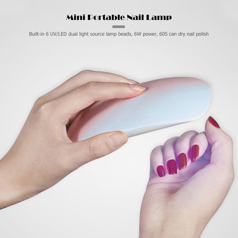 Portable 6W Mini Manicure Lamp Phototherapy USB LED UV Cable Nail Drying Machine