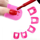 26pcs Tips Manicure Case Cover Stencil Tool Shield Protector Nail Polish Mold