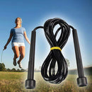 Boxing/Jump/Speed/Sports/Fitness Adjustable Length Jump Rope Skipping Black