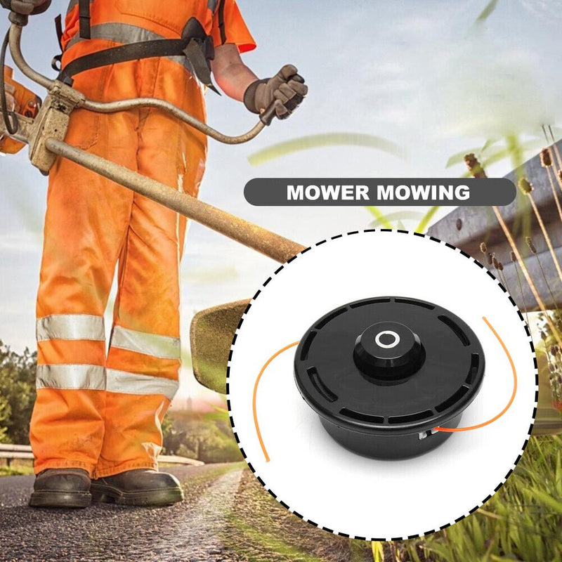 Grass Trimmer Head M10x1.25 String Brush Cutter Replacement with 2 Lines Newly