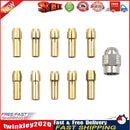 10pcs 0.5-3.2mm Drill Chucks Collet with Nut Kits for Power Rotary Tools Newly