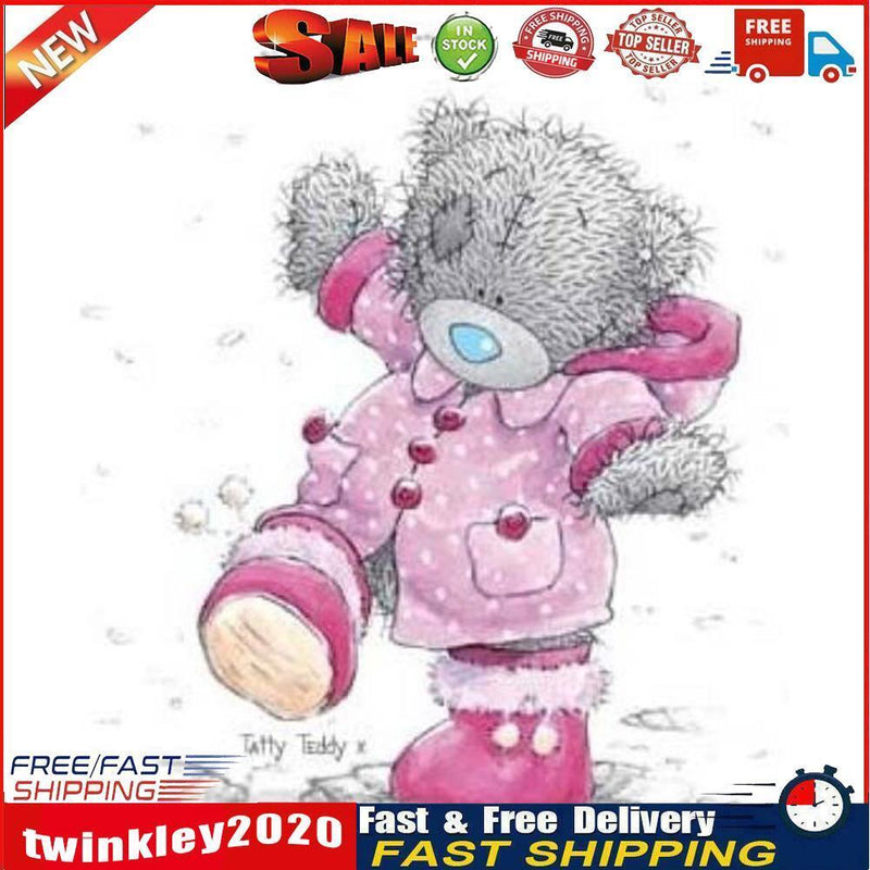 Cartoon Bear 5D Diamond Painting Cross Stitch Mosaic Picture Decor Gift Newly