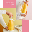 Portable Blender Durable Four Blades Juicer Cup for Home Kitchen (White)