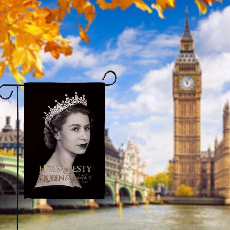 British Queen 96Years Old 1926-2022 Queen's Death Flag Rest In Peace Elizabeth.
