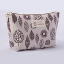 Printed Cosmetic Bag Canvas Purse Zip Makeup Wash Storage Pouch (Style 8) Newly