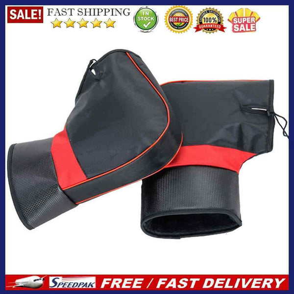 Rainproof Motorcycle Handlebar Muffs Winter Windproof Thermal Handle Bar Gloves