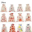 Gifts Santa Sack Drawstring Present Bags Christmas Stocking Christmas Gift Bag