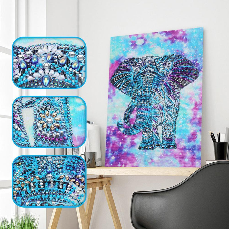 DIY Special Shaped Diamond Painting Elephant Cross Stitch Mosaic (DZ218)