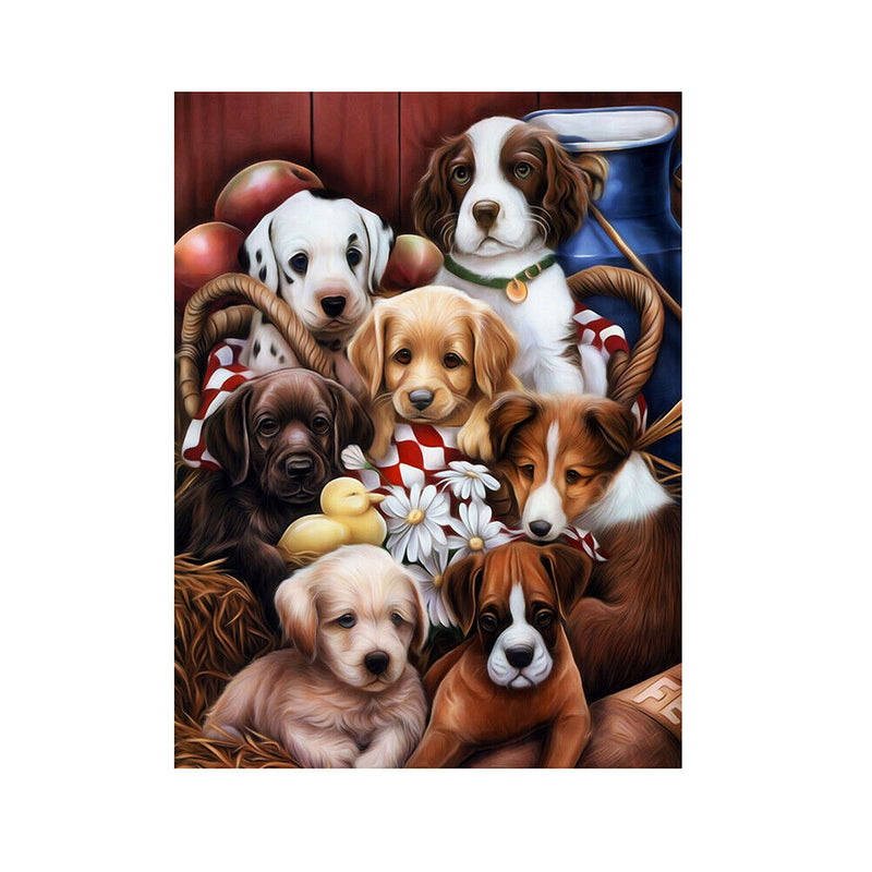 DIY Animal Diamond Painting Cross Stitch Kit Embroidery Decor Craft (Dog) Newly