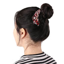 Elegant Bride Hair Jewelry Hairpin Shiny Rhinestone Inlaid Flower Hair Comb