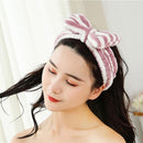 Cute Women Girls Cross Headband Bow Knot Soft Elastic Hairband Hair Accessori