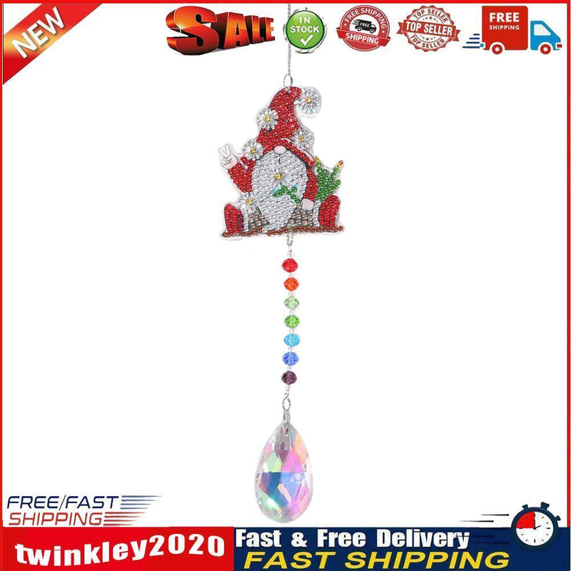 Diamond Painting Wind Chime 5D Crystal Dream Light Catcher Pendant (AA901) Newly