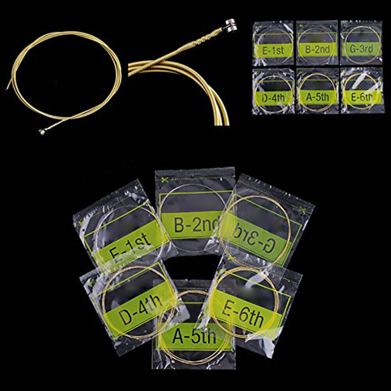 1 Set Acoustic Guitar Strings String Set Steel Core Super Light Newly