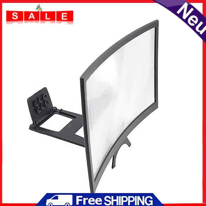 12"" Curved Mobile Phone Screen Amplifier Rack Movie Video Amplifying Holder