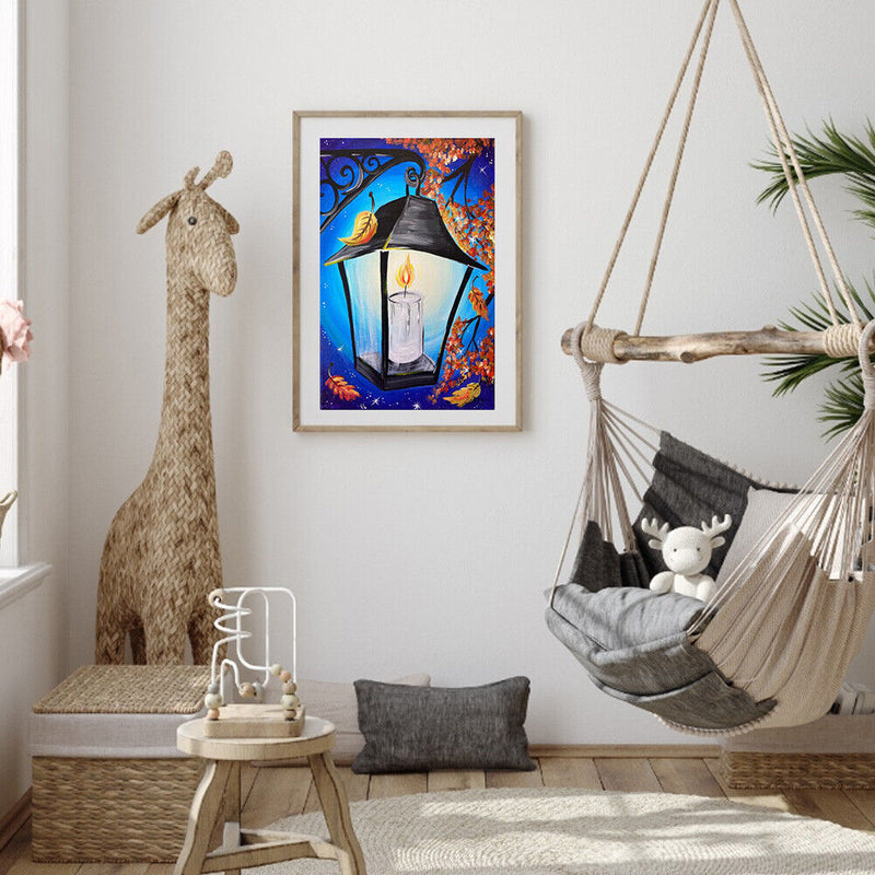 Light in Wind Oil Paint By Numbers Kits Canvas Drawing DIY Coloring Picture