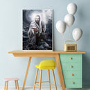 Men 5D DIY Full Round Diamond Painting Living Room Wall Picture Home Decorati