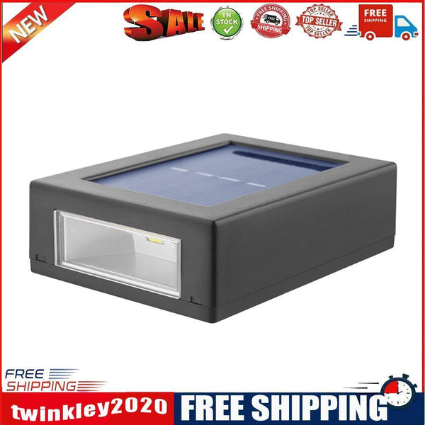 4pcs LED Solar Light Outdoor Wall Lamp for Garden Yard Decor (White Light)