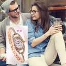 Woman Rhinestone Quartz Wristwatches Luxury Women's Simple Watch Bracelet