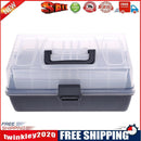 3 Layer Multifunctional Fishing Plastic Box Portable Kit Storage Case