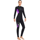 3mm Neoprene Wetsuits Back Zip Full Body Surfing Scuba Diving Suits for Women