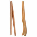 Tool Tong Food Toast Bacon Sugar Salad Clip Tea Tongs Bamboo Wood Tweezer