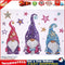 5D Diamond Painting DIY Rhinestone Special Shaped Star Heart Gnome Kit Newly