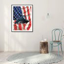 Full Drill Round Diamond Painting Festive Pattern Mosaic Kit Drawing Picture