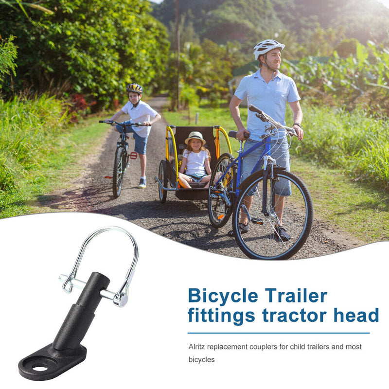 Bike Trailer Hitch Coupler Set Bicycle Traction Head Towbar Cycling Accessories