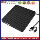 USB 3.0 External DVD RW CD Writer Drive Burner Drive-free Disk Reader Player