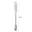 10pcs LED USB Night Light Desk Book Light Portable Lamp Bendable(White)