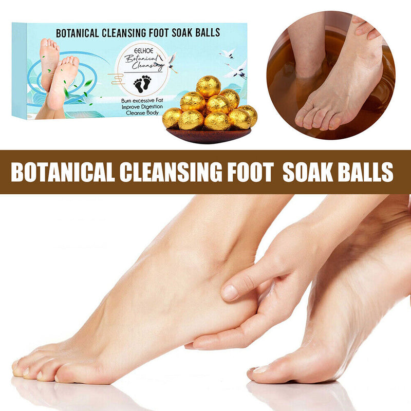 12pcs Foot Soak Balls Relieve Fatigue Ginger Foot Spa Ball for Body Health Care