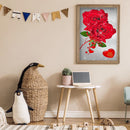 Diamond 5D DIY Red rose Partial Special Rhinestone Set